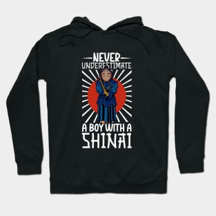 Never underestimate a boy with shinai - Kendo Hoodie